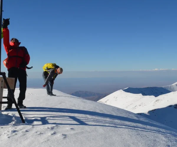 Climbing Mgoun summit